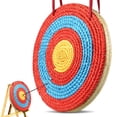 thumbnail image 1 of VEVOR Archery Target, 3 Layers 20" Arrow Target, Traditional Solid Straw Round Archery Target Shooting Bow, Hand-Made Arrows Target, Coloured Rope Target, Backyard Outdoor Hunting Shooting Practice, 1 of 9