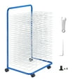 thumbnail image 1 of VEVOR Art Drying Rack, 25 Removable Shelves 23.75 x 17.5 x 38 inch Paint Drying Rack With Lockable Wheels, Carbon Steel Painting Drying Rack for Artwork in Classroom, Art Studios, Blue+White, 1 of 8