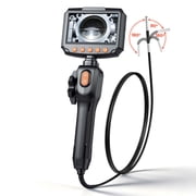 VEVOR Articulating Borescope with 0.15" Ultra Slim Lens, Two-Way Articulated Endoscope with Light, 4.3" IPS Screen, 1280 x 720 HD Lens, 8X Zoom Inspection Camera for Automotive,Tight Mechanical Space