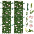 thumbnail image 1 of VEVOR Artificial Luxury‌ Flower Wall Backdrop, 2 PCS, Each Panel 2 x 8 ft, Gorgeous 3D Silk Floral Backdrop Pet Friendly, Easy Installation Flower Wall Panel for Wedding, Event, Party and Home Decor, 1 of 9
