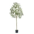thumbnail image 1 of VEVOR Artificial Olive Tree, 5 FT Tall Faux Plant, Secure PE Material & Anti-Tip Tilt Protection Low-Maintenance Plant, Lifelike Green Fake Potted Tree for Home Office Warehouse Decor Indoor Outdoor, 1 of 9