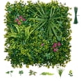 thumbnail image 1 of VEVOR Artificial Plant Wall, 16PCS 20 x 20 in Artificial Boxwood Panels, Greenery Backdrop Privacy Hedge Fence with Sun Protection, Fake Grass Wall Screen for Wedding, Indoor, Outdoor Garden,Backyard, 1 of 9