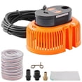 thumbnail image 1 of VEVOR Automatic Pool Cover Pump 1/10 HP 75W 540 GPH Submersible with 3 Adapters & 16 ft Hose - Orange - 1/10 HP, 1 of 5
