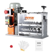 VEVOR Automatic Wire Stripping Machine, 0.06-1.57 Electric Motorized Cable Stripper, 750 W, 98 ft/min Wire Peeler with Visible Stripping Depth Reference, 10 Channels for Scrap Copper Recycling