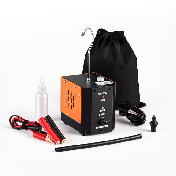 VEVOR Automotive Smoke Machine Leak Detector, DC 12V EVAP Vacuum Diagnostic Tester with Built-in Air Pump, Adjustable Pressure, Vacuum Pipeline Fuel Diagnostic Detector for Cars