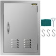 thumbnail image 1 of VEVOR BBQ Access Door 17 x 24 inch Vertical Island Door with Vents Stainless Steel Single Access Door Flush Mount Outdoor Kitchen, 1 of 10