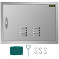 thumbnail image 1 of VEVOR BBQ Access Door 24 x 17 inch Horizontal Island Door with Vents Stainless Steel Single Access Door Flush Mount Outdoor Kitchen, 1 of 10