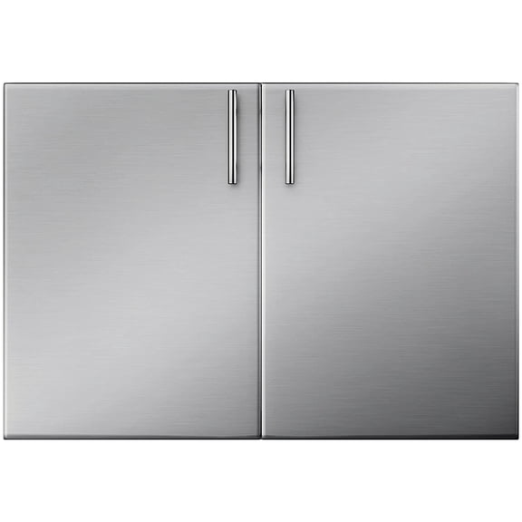 VEVOR BBQ Access Double Door 36W x 23H inch BBQ Door Stainless Steel with Storage Outdoor Kitchen Doors for Commercial BBQ Island