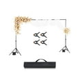 thumbnail image 1 of VEVOR Backdrop Stand, 6.5 x 10 ft Adjustable Photo Backdrop Stand Kit, Portable Background Backdrop Stand with 5 Crossbars, Heavy Duty Projector Screen Stand, for Wedding, Photo Video Studio & Party, 1 of 9