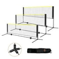 thumbnail image 1 of VEVOR Badminton Net, Height Adjustable Badminton Net, 10ft Wide Foldable Badminton Net, Portable Easy Setup Badminto Net Set with Poles, Stand and Carry Bag, for Kids Backyard Game Indoor Outdoor Use, 1 of 9