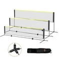 thumbnail image 1 of VEVOR Badminton Net, Height Adjustable Badminton Net, 14ft Wide Foldable Badminton Net, Portable Easy Setup Badminto Net Set with Poles, Stand and Carry Bag, for Kids Backyard Game Indoor Outdoor Use, 1 of 9