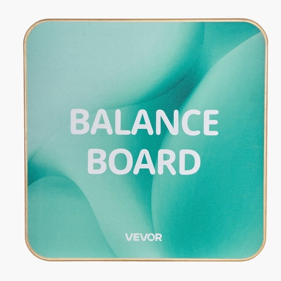 VEVOR Balance Board, 360 Rotating Wobble Board Trainer for Adults 3-Level Adjustable, Wooden Balance Training Equipment, Slip-Resistant Surface for Core Workout, Standing Desk Exercise, Home Gym