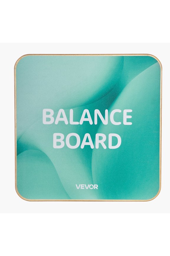 VEVOR Balance Board, 360 Rotating Wobble Board Trainer for Adults 3-Level Adjustable, Wooden Balance Training Equipment, Slip-Resistant Surface for Core Workout, Standing Desk Exercise, Home Gym
