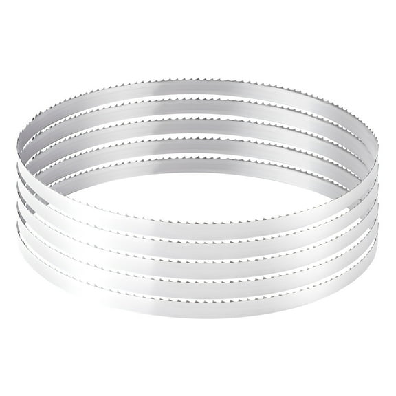 VEVOR Bandsaw Blade, 109.45 Inch Length, 4 TPI Band Saw Blade with 18 HRC Hardened Sharp Teeth, High-Strength Carbon Steel, 0.63 Inch Width, Replacement for Major Woodworking Band Saw Brands, 1 Pack