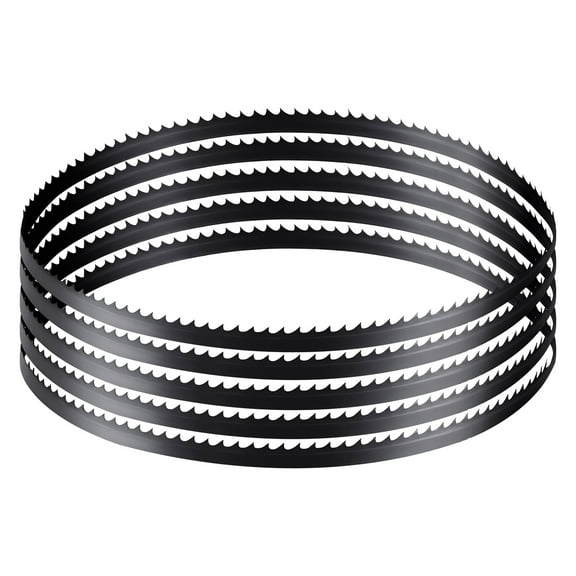 VEVOR Bandsaw Blade, 60 Inch Length, 6 TPI Band Saw Blade with 15 HRC Hardened Sharp Teeth, SK5 High-Strength Carbon Steel, 0.25 Inch Width, Replacement for Major Woodworking Band Saw Brands, 1 Pack