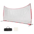 thumbnail image 1 of VEVOR Barricade Backstop Net, 20x10 ft Ball Sports Barrier Netting, Portable Practice Equipment with Carry Bag, Protection Screen for Baseball Softball Lacrosse Soccer Hockey Training, for Backyard, 1 of 9