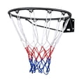 thumbnail image 1 of Basketball Rim, Wall Door Mounted Basketball Hoop, Heavy Duty Q235 Basketball Flex Rim Goal Replacement with Net and Double Spring, Standard 18" Indoor Outdoor Hanging Hoop for Kids Adults, 1 of 6