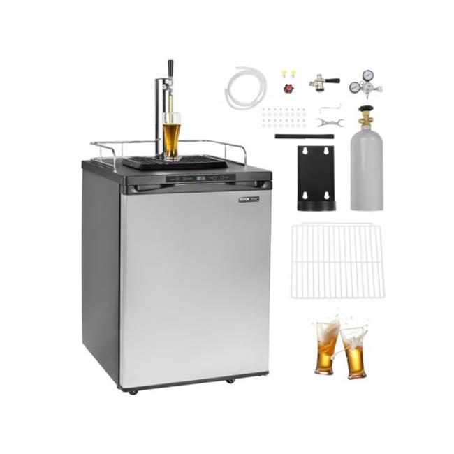 Kegco XCK-2448S Commercial Kegerator Two Keg Restaurant Beer Refrigerator - Stainless Steel