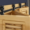 thumbnail image 1 of VEVOR Bi-Folding Sliding Barn Door Hardware Track Kit, 64" Top Mount Track Kit, Slide Smoothly & Quietly, Heavy Duty, Easy to Install, Suitable for Four 15" Closet Pantry Laundry Doors (Not Included), 1 of 9