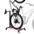 thumbnail image 1 of VEVOR Bike Stand, Freestanding Vertical & Horizontal Bike Storage Rack, with Lockable Casters, Height Adjustable Carbon Steel Upright Garage Bicycle Floor Stand, for 20-29 in Wheel Diameters, Black, 1 of 9