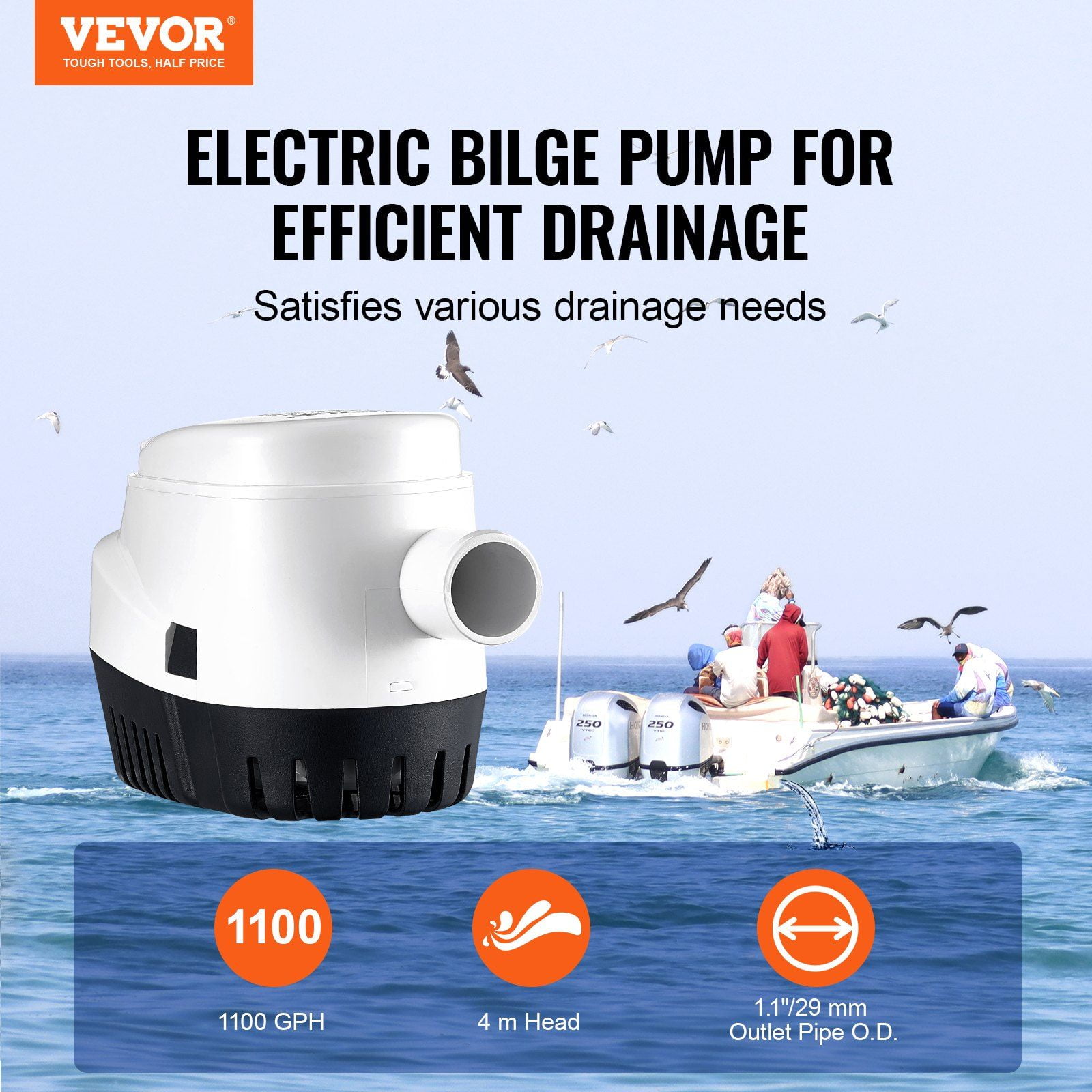 Automatic Boat Bilge Pump 12V 1100GPH Submersible Water Pump With Float Switch For Boats, Caravans & RVs From Ddmydec, $92.67 Automatic Boat Bilge Pump 12V 1100GPH Submersible Water Pump With Float Switch For Boats, Caravans & RVs From Ddmydec, $92.67