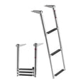 thumbnail image 1 of VEVOR Boat Ladder, 3 Steps, Stainless Steel Telescoping Folding Swim Deck Ladder for Rear Entry Inboard, Heavy Duty 600 lbs Capacity with Wide Anti-Slip Steps, for Outboards, Yacht, Pontoon Boats, 1 of 9