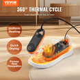 thumbnail image 1 of Vevor XXHGJFRSZWXDOY5PFV1 Portable Footwear Dryer Machine with Auto Temperature Control for Rainy Seasons - Black & Orange, 1 of 10