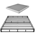 thumbnail image 1 of VEVOR Box Spring, Queen Size Bed Frame with Washable Fabric Cloth, Heavy Duty Metal Frame for Queen Bed, 5.1 in Mattress Foundation, 3500 lbs Max Weight Capacity, Easy Assembly, 79.1 x 59.6 x 5.1 in, 1 of 9