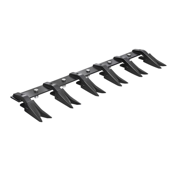 VEVOR Bucket Tooth Bar,45.2 in Heavy Duty 6 Teeth Tractor Bucket Bar for Tractor Loader Skidsteer, 4560 lbs Load Capacity,  Bolt On Teeth Bars for Buckets Protection Efficient & Soil Excavation