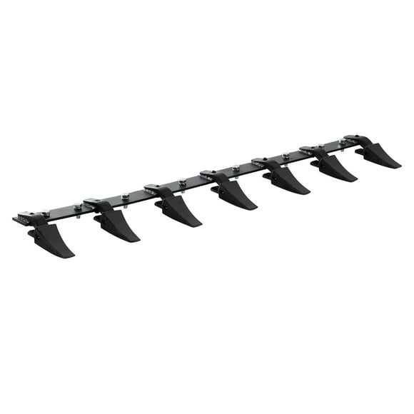 VEVOR Bucket Tooth Bar, 60'', Heavy Duty Tractor Bucket 7 Teeth Bar for Loader Tractor Skidsteer, 4560 lbs Load-Bearing Capacity Bolt On Design, for Efficient Soil Excavation and Bucket Protection