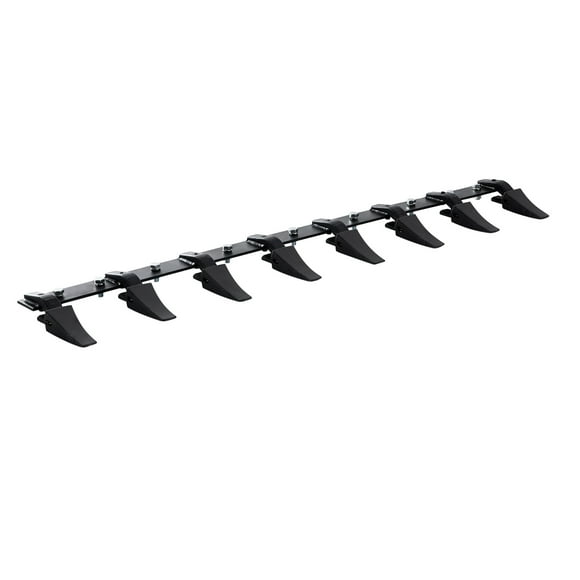 VEVOR Bucket Tooth Bar, 66'', Heavy Duty Tractor Bucket 8 Teeth Bar for Loader Tractor Skidsteer, 4560 lbs Load-Bearing Capacity Bolt On Design, for Efficient Soil Excavation and Bucket Protection
