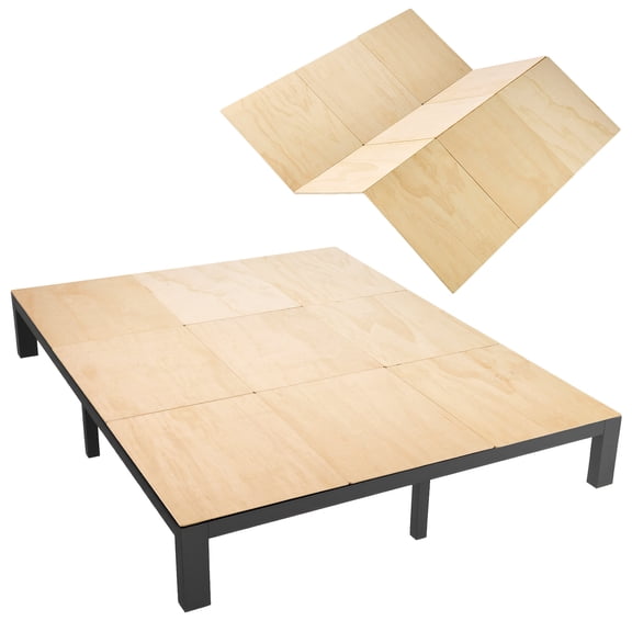 VEVOR Bunkie Board, Cal King 69.7 x 81.9 in, Foldable Bed Board Under Mattress with Nylon Webbing, Plywood, Rounded Edges, Anti-Sag Design for Metal Frames, Sleeper Sofas, Platform and Bunk Beds