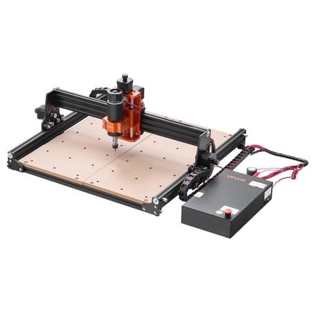 VEVOR CNC Router Machine, 300W Spindle, 3-Axis Wood Engraving Milling Machine, with 15.75 x 15.75 x 2.36 in Working Area, Offline Controller, Aluminum Alloy Structure, for Wood Acrylic Carving Cuttin