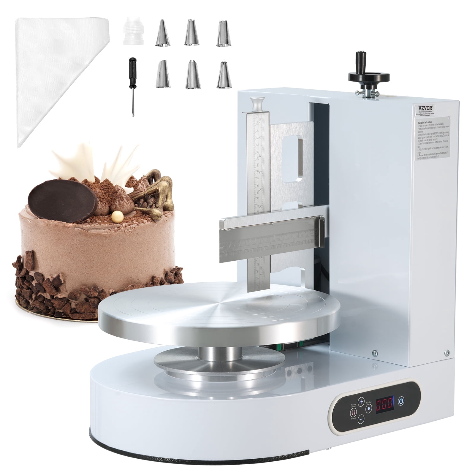 VEVOR Cake Decorating Machine, Cake Cream Spreading Coating Smearing ...