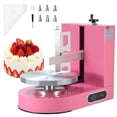 thumbnail image 1 of VEVOR Cake Decorating Machine, Cake Cream Spreading Coating Smearing Machine, Low Noise Cake Frosting Machine, Turntable with Adjustable Scraper, for 6" to 14" Cake, 25-320RPM Rotating Speed, Pink, 1 of 9