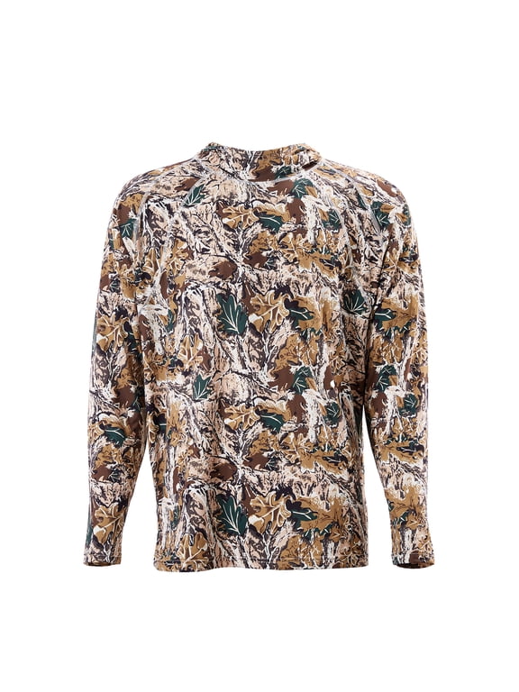 Camo Hoodie, Small Size, Men Pullover Hooded Sweatshirt, Moisture Wicking & Breathable, Quick-dry, Hiking Fishing Shirt with Hood, Long Sleeves Hunting Shirts for Spring & Summer Outdoor Work
