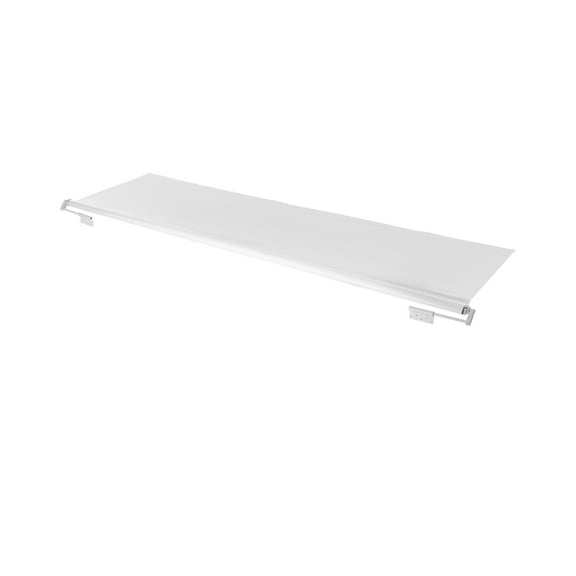 VEVOR Camper Awning Fabric Replacement, 1" to 13', Weatherproof Durable Slide Topper Awning with Bracket, Heavy Duty Slide Topper Awning with Stainless Steel Material, Fit for RV & Motorhome(White)