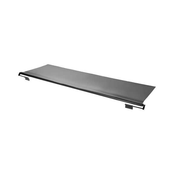 VEVOR Camper Awning Fabric Replacement, 7" to 12', Weatherproof Durable Slide Topper Awning with Bracket, Heavy Duty Slide Topper Awning with Stainless Steel Material, Fit for RV & Motorhome(Black)