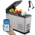 thumbnail image 1 of VEVOR Car Refrigerator, 12 Volt Car Armrest Refrigerator Fridge, 15 L Single Zone Portable Freezer, -4℉-68℉ Adjustable Range, 12/24V DC and 100-240V AC Compressor, 1 of 9