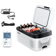 VEVOR Car Refrigerator, DC 12/24V AC100-240V Compressor Electric Cooler,4 F to 68 F Car Fridge with APP Control, 16 QT Cars Freezer for RVs, Campsites, Boats, Camping, Fishing, 60W Portable Freezer