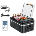 thumbnail image 1 of VEVOR Car Refrigerator, DC 12/24V AC100-240V Compressor Electric Cooler, -4°F to 68°F Car Fridge with APP Control, 21 QT Cars Freezer for RVs, Campsites, Boats, Camping, Fishing, 60W Portable Freezer, 1 of 9