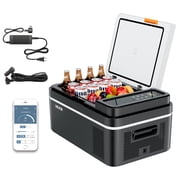 VEVOR Car Refrigerator, DC 12/24V AC100-240V Compressor Electric Cooler,4 F to 68 F Car Fridge with APP Control, 21 QT Cars Freezer for RVs, Campsites, Boats, Camping, Fishing, 60W Portable Freezer