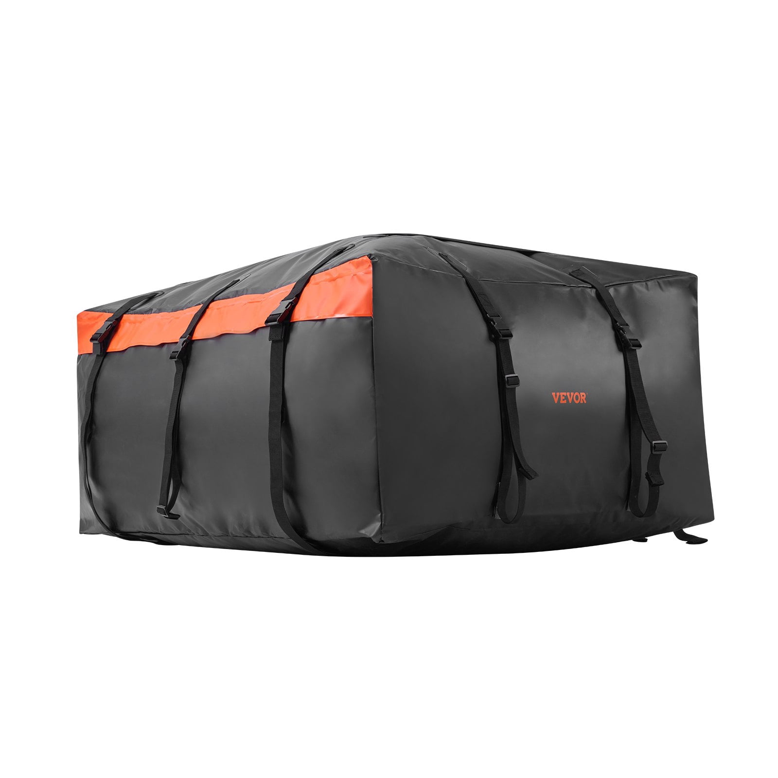 VEVOR Car Rooftop Cargo Carrier Bag, 23 Cubic Feet, Waterproof 840D PVC Roof Luggage Bag with Anti-Slip Mat