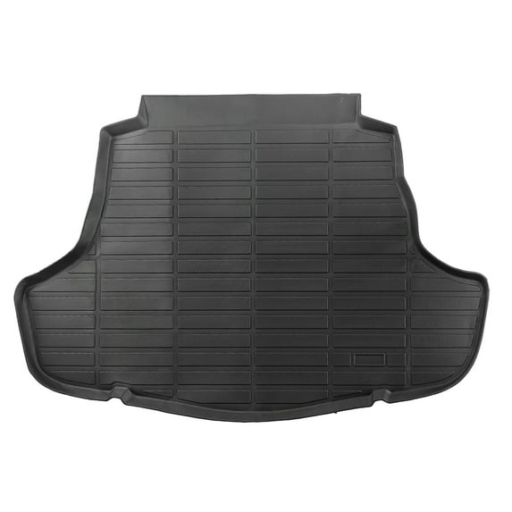 VEVOR Cargo Mat Compatible with Toyota Camry Hybrid 2018-2025, Precise Fit Odorless Durable Trunk Mat, TPE Trunk Protector Replacement, Black (1PCS)