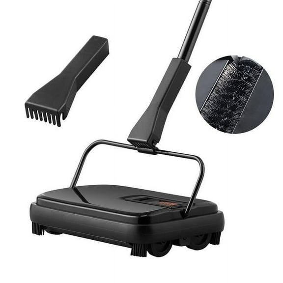 VEVOR Carpet Sweeper, Manual Non-Electric Floor Sweeper