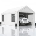 thumbnail image 1 of VEVOR Carport Canopy Car Canopy with Sidewalls and Windows 10x20ft or 12x20ft 10x20FT - White, 1 of 6