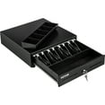 thumbnail image 1 of VEVOR Cash Register Drawer with 4 Bill & 5 Coin Trays, 13" x 13.5" x 3.5", Black, 1 of 9