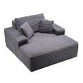 thumbnail image 1 of VEVOR Chaise Lounge Chair, 48 in Boneless Chaise Lounge Indoor, Modern Upholstered Oversized Reading Chair with Throw Pillows & Armrests, Sofa Couch Deep Seat Sleeper for Living Room, Bedroom,Balcony, 1 of 9
