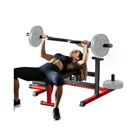 VEVOR Chest Press Machine, 450 LBS Bench Press Set, Adjustable Flat Incline Bench with Independent Converging Arms, Upper Chest Equipment, Fitness Home Gym Equipment for Chest, AB Workouts, Shoulder