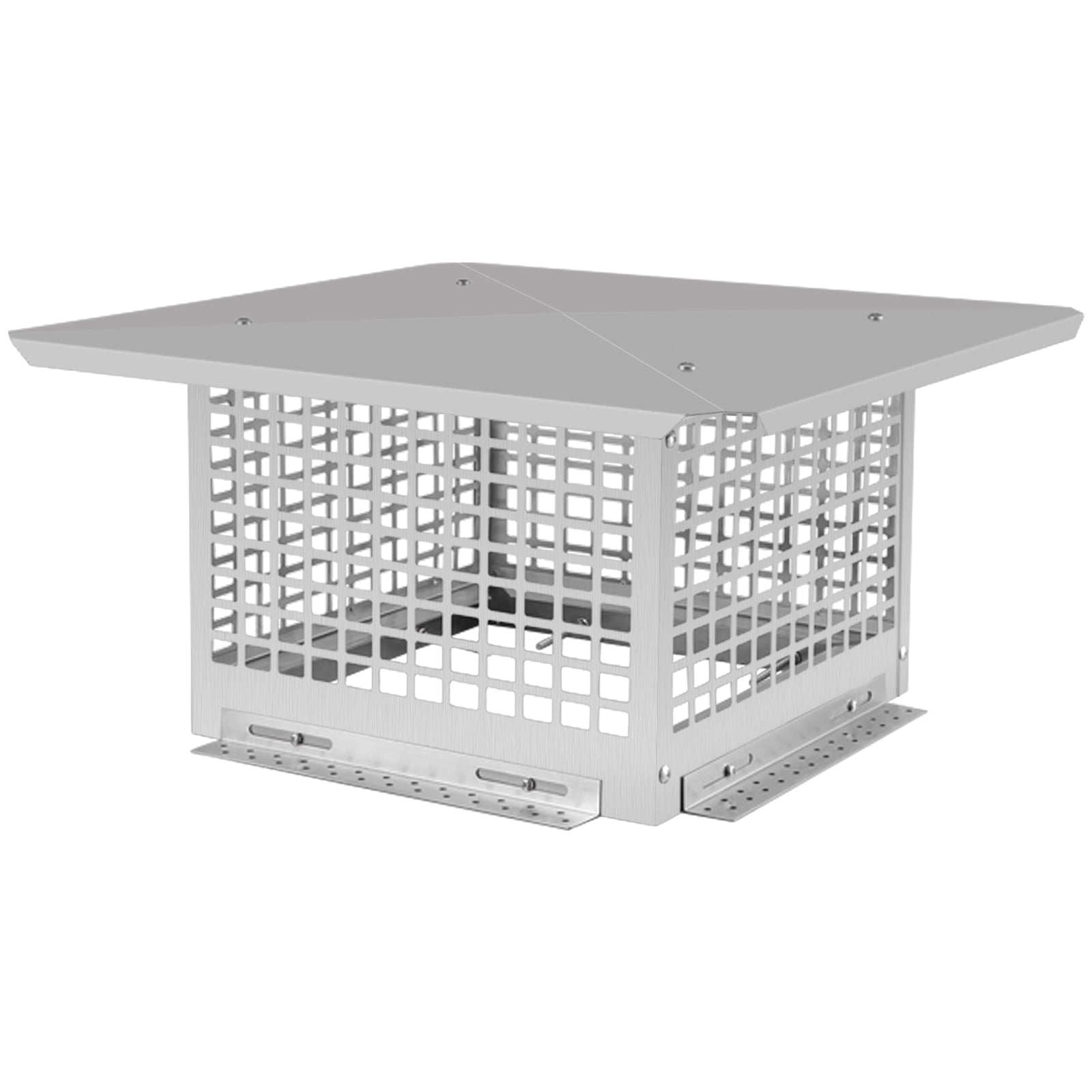 VEVOR Chimney Cap, 13" x 13" Flue Caps, 304 Stainless Steel Fireplace